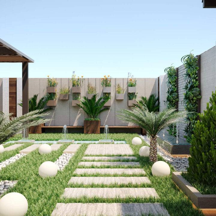 تنسيق حدائق منزلية ومسابح وتشجير – تصميم وتنفيذ - صورة 8