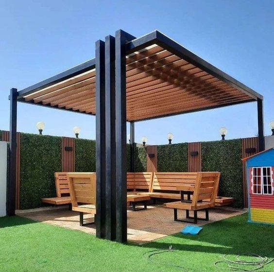سواتر ومظلات حديدية وخشبية – تصنيع وتركيب بالشرقية - صورة 8